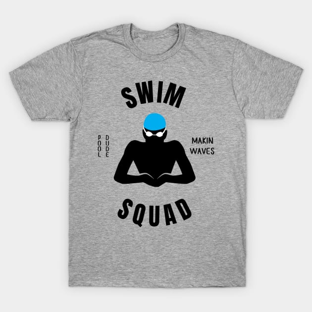 Mens Breaststroke Swim Squad Swimming Fan Gift T-Shirt by atomguy
